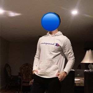 White champion hoodie